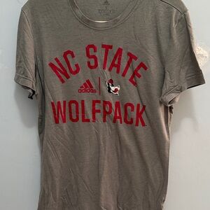 Adidas Gray NC State Wolfpack Tee